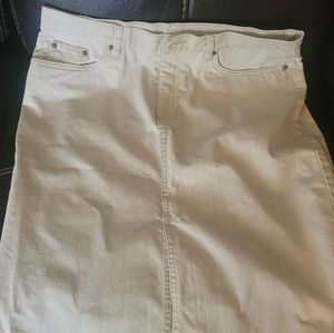 Old Navy Khaki Denim Skirt